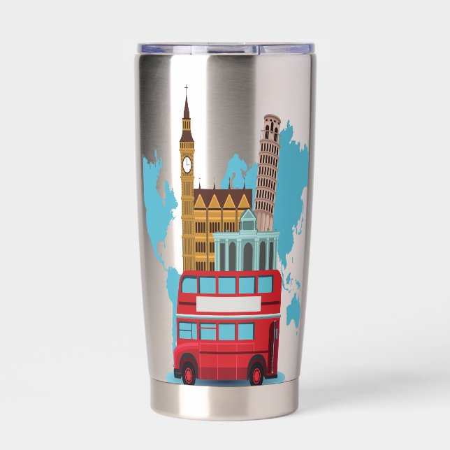 Gourde Isotherme Bonjour Londres (Extérieur)