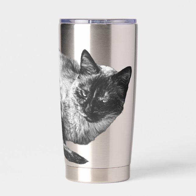 Gourde Isotherme Boucle douce dans un calme festif (Couvercle)