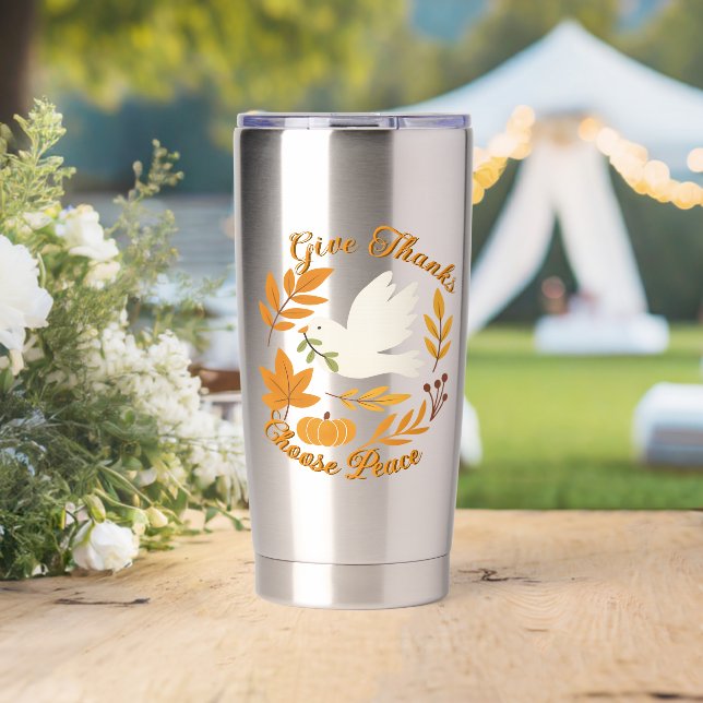 Gourde Isotherme Bouteille d'eau 'Soyez reconnaissant, choisissez l (Mariage (pivotée))