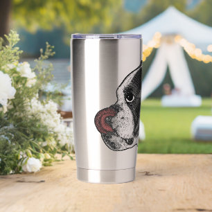 Gourde Isotherme Bulldog Ruby Lèche-Nez