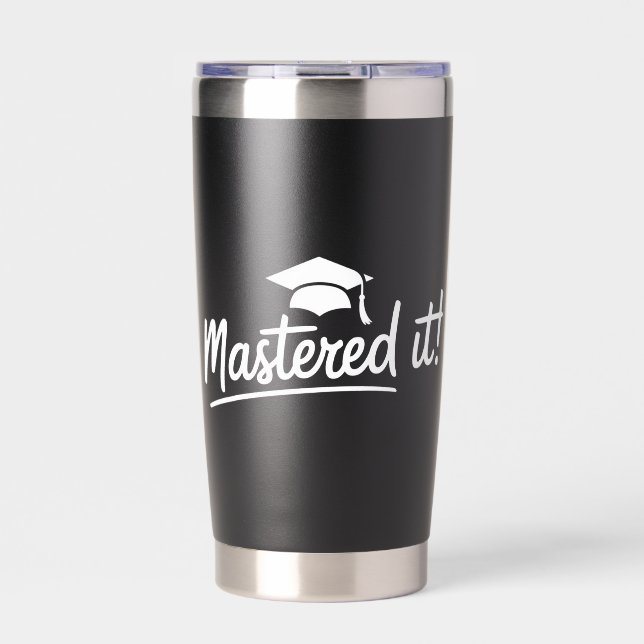 Gourde Isotherme Cadeau de fin d'études de master Maîtrisé  (Extérieur)
