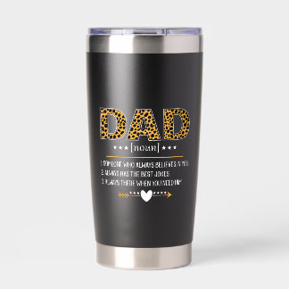 Gourde Isotherme Cadeau de la fête des pères avec impression léopar