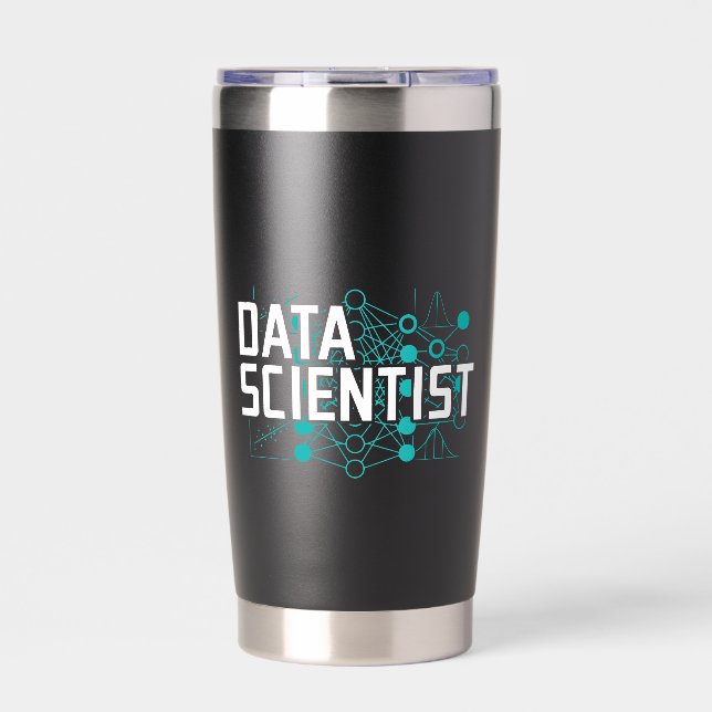 Gourde Isotherme Cadeau de scientifique de données analyste de donn (Extérieur)