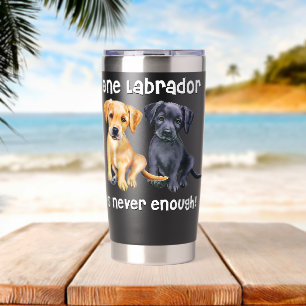 Gourde Isotherme Cadeau drôle de chien de compagnie Labrador noir d
