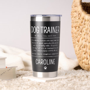 Gourde Isotherme Cadeaux drôles d'entraîneur de chien personnalisé