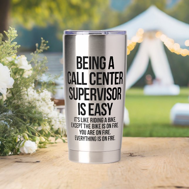 Gourde Isotherme Call center supervisor (Mariage (pivotée))