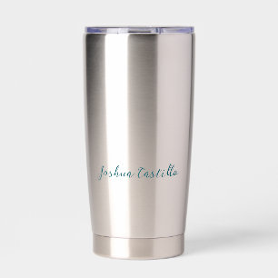 Gourde Isotherme Calligraphie Simple Plain Nom Professionnel
