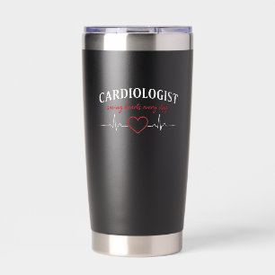 Gourde Isotherme Cardiologue sauvant des cœurs chaque jour