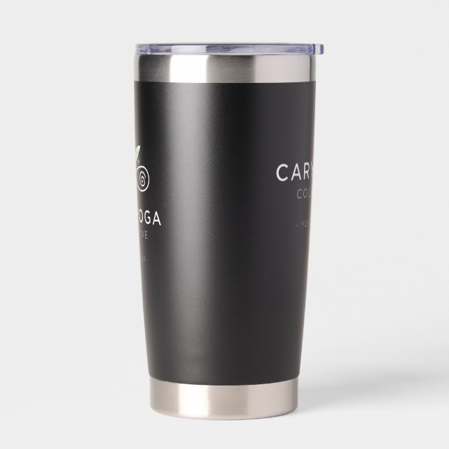 Gourde Isotherme Cary Yoga Collective - Sleek Black Travel Mug (Gauche)