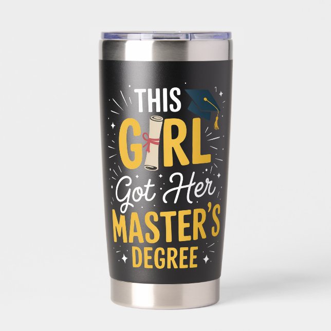 Gourde Isotherme Cette fille a obtenu son diplôme de master diplômé (Extérieur)