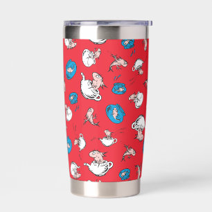 Gourde Isotherme Chat Dans Le Casquette   Le Motif rouge poisson