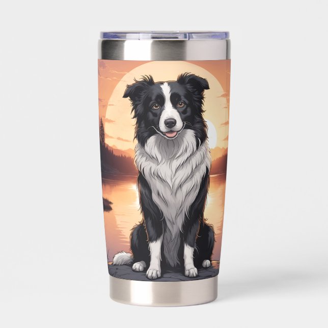 Gourde Isotherme Chien Border Collie (Extérieur)