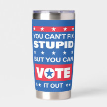 Citation politique stupide Bouteille d'eau