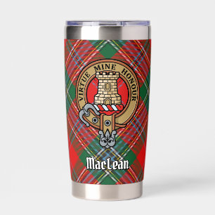Gourde Isotherme Clan MacLean Crest sur Tartan