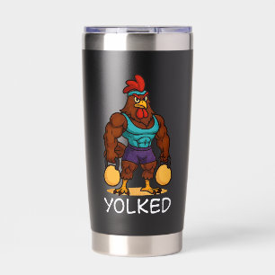 Gourde Isotherme Coq Yolké – Kettlebell de Poulet Fort Drôle