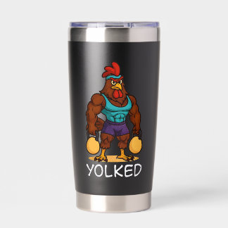 Gourde Isotherme Coq Yolké – Kettlebell de Poulet Fort Drôle