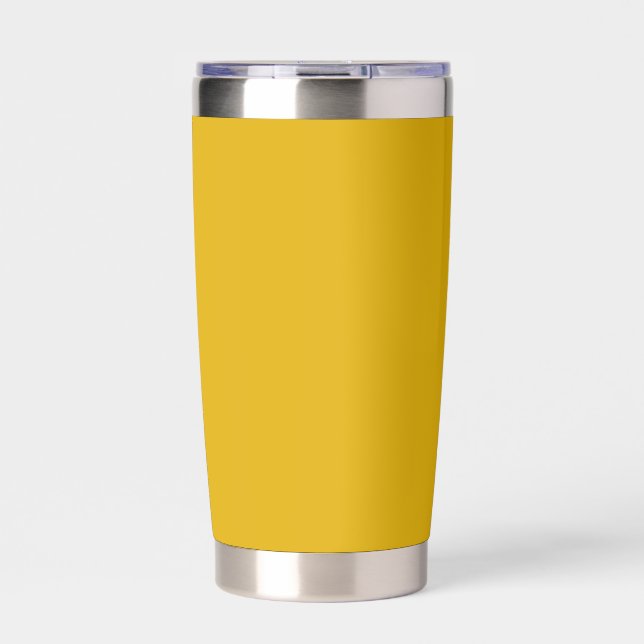 Gourde Isotherme Couleur solide jaune moutarde (Extérieur)