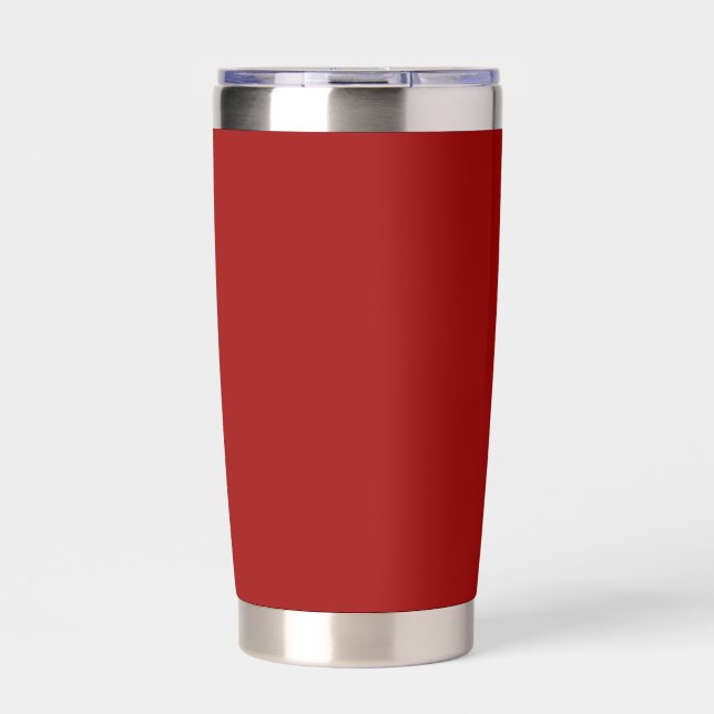 Gourde Isotherme Couleur solide rouge Crimson (Extérieur)