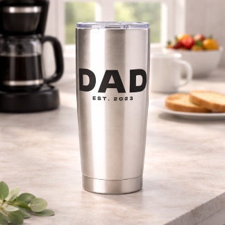 Gourde Isotherme Dad Established New Dad Gift 