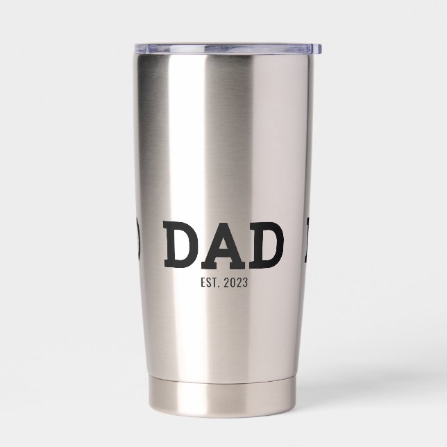Gourde Isotherme Dad Established New Mom Gift Insulated (Gauche)