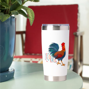 Gourde Isotherme DeColores Cursillo Rooster coloré Nom personnalisé
