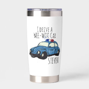 Gourde Isotherme Dessin animé drôle de voiture Wee-Woo 