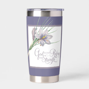 Gourde Isotherme Dieu est notre refuge et notre force Tumbler The