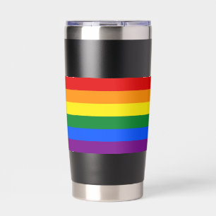 Gourde Isotherme DRAPEAU EN COURBE - STRIPES - couleurs LGBT