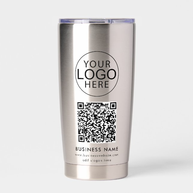 Gourde Isotherme Employés du code QR personnalisé du logo de l'entr (Extérieur)