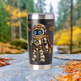 Gourde Isotherme Explorateur Robot Voyageur du Désert AIC