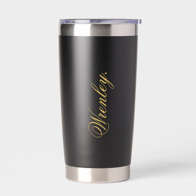 Gourde Isotherme Eye Catching Stylish Custom Name (Gauche)