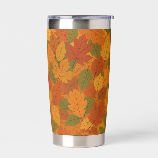 Gourde Isotherme Feuilles classiques d'automne à motifs (Gauche)