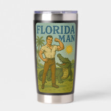 Florida Man Alligator Friend - Funny Retro Coastal