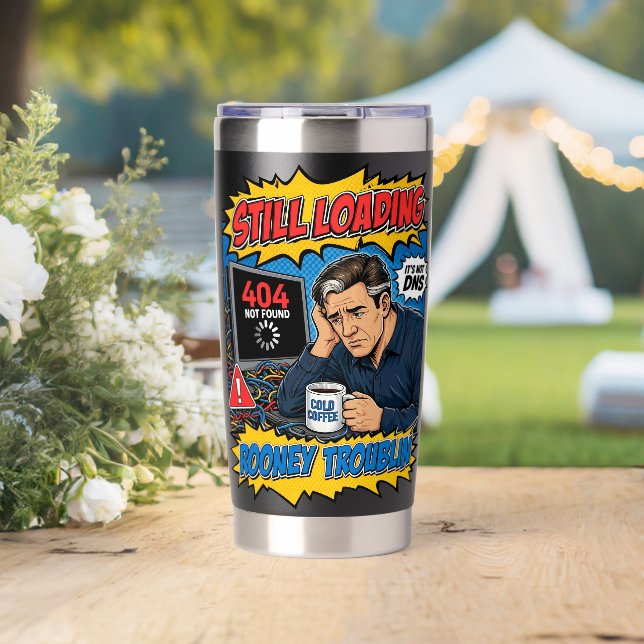 Gourde Isotherme Funny IT Tech Humour loading Pop Art (Mariage (pivotée))