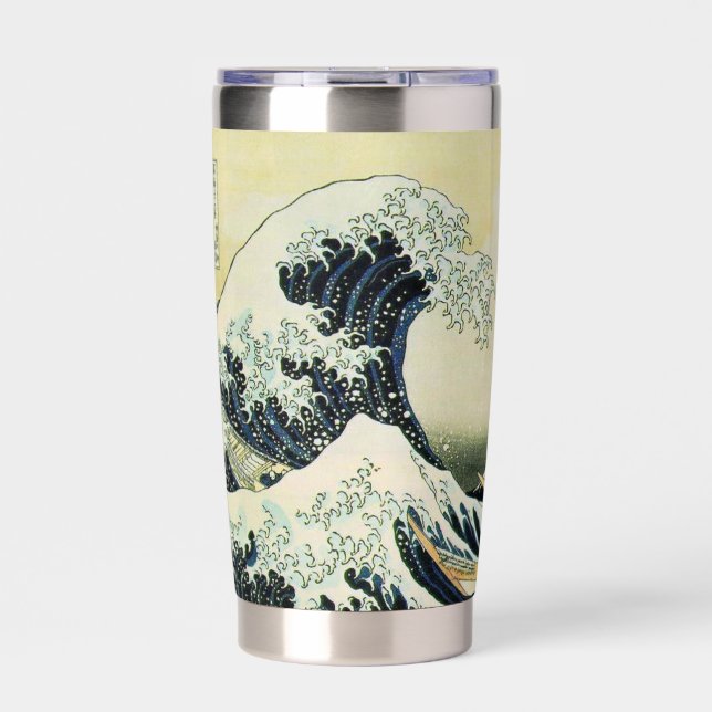Gourde Isotherme Gobelet Hokusai Grande Vague (Extérieur)