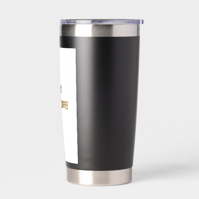 Gourde Isotherme Gobelet thermique noir  (Gauche)