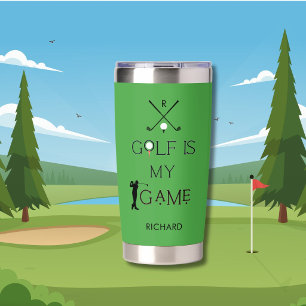 Gourde Isotherme *Golf Moderne Personnalisé Est Mon Jeu Personnalis