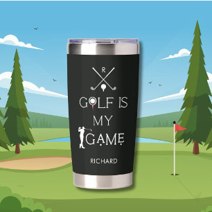 Gourde Isotherme *Golf Moderne Personnalisé Est Mon Jeu Personnalis