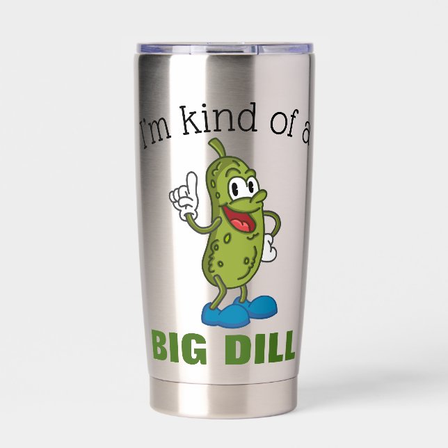 Gourde Isotherme Grosse bouteille d'eau de Pickle Pun (Extérieur)