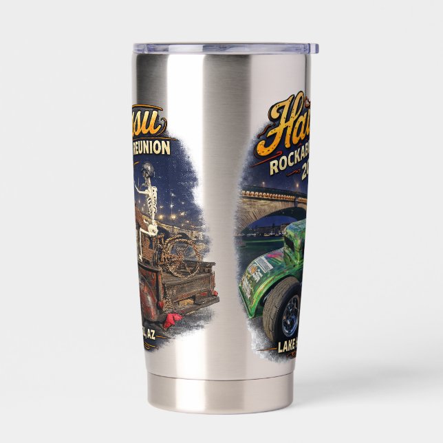 Gourde Isotherme Havasu Rockabilly Reunion 2026 tumbler (Gauche)