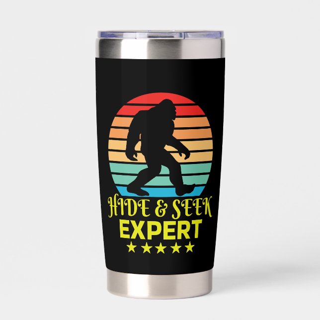 Gourde Isotherme Hide And Seek Expert Bigfoot Funny (Extérieur)