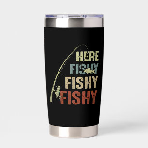 Gourde Isotherme Ici Poisson Pêcheur Tumbler Isolé