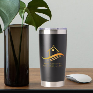 Gourde Isotherme Immobilier Société Gold House Logo Realtor Personn