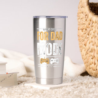 Gourde Isotherme Insert Coin for Dad Mode Gaming Art mugs