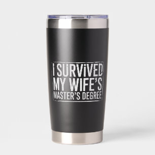 Gourde Isotherme J'ai survécu à la remise de diplôme de maîtrise de