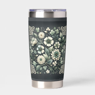 Gourde Isotherme Jardin de nœuds de trèfle chuchoté