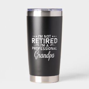 Gourde Isotherme Je ne suis pas à la retraite, je suis un grand-pèr
