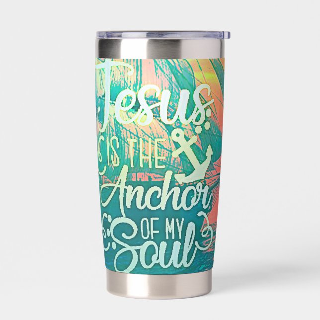 Gourde Isotherme Jésus est l'ancre (Gauche)