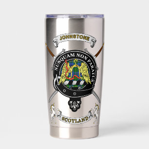 Gourde Isotherme Johnstone Clan Badge Tartan & Swords