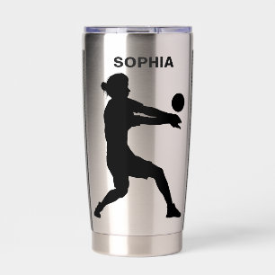 Gourde Isotherme Joueuse de volleyball fille, fille de sport Isolé